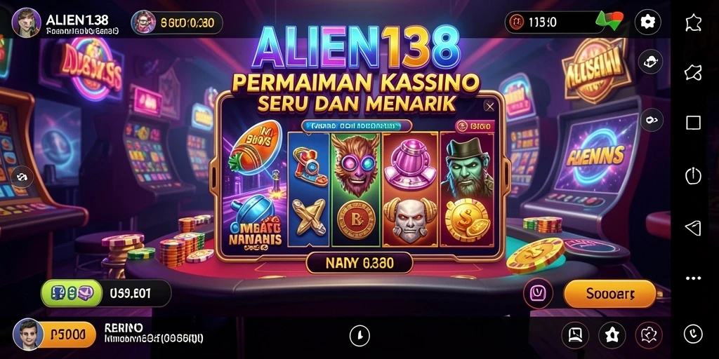 Tampilan gameplay Kasino yang menakjubkan dan mengasyikkan di ALIEN138.