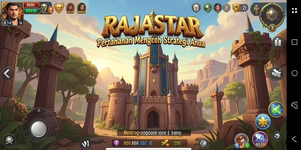 Screenshot utama RAJASTAR menampilkan aksi seru dalam permainan Tower Defense.