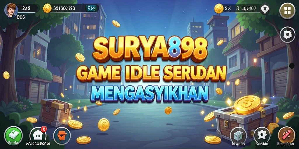 Tampilan gameplay yang menarik dari SURYA898, memancarkan keseruan game Idle.