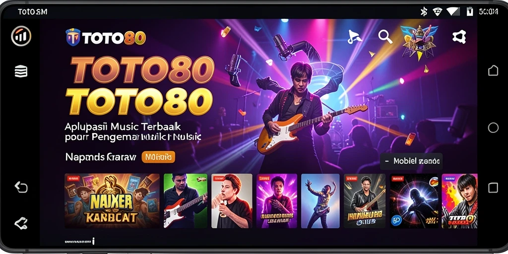 Tampilan antarmuka intuitif dalam TOTO80 dengan pilihan lagu menarik.