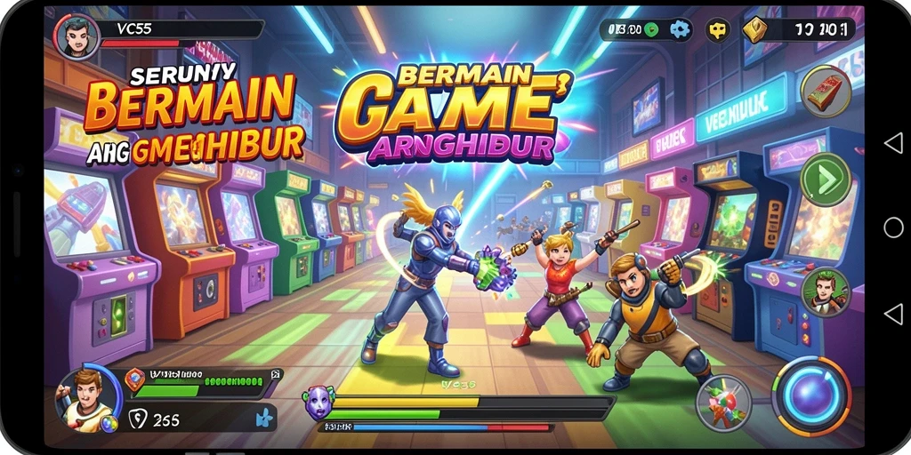 Tampilan gameplay VC55 yang seru dan menghibur dalam genre Arcade.